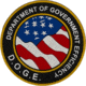 Merica Life Doge US Flag Patch, 3in, DOGE-USFLAG