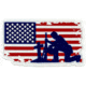 Merica Life Fallen But Not Forgotten Patch, 3 x 2, FBNF