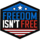 Merica Life Freedom Isnt Free Patch, 2.3 x 2.25, FIF