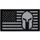 Merica Life Reflective Fabric US Flag w/ Molon Labe Spartan Patch, 3 x 2in, REF-USFLAG-SPARTAN