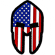 Merica Life Spartan Helmet US Flag PVC Patch, Red/White/Blue, 1.65 x 2.75, US-SPARTAN