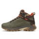 Merrell Moab Speed 2 Leather Mid WP Hiking Shoes - Mens, Olive, 10.5 US, J037781-10.5