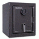 Mesa Safes Burglary and Fire Safe,1.7 cu ft,16.5x14.25x12.5in,Hammered Grey MBF1512C