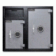 Mesa Safes Depository Safe,6.7 cu ft,2 Combination Locks,Two-Tone Black and Grey MFL2731CC