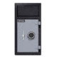 Mesa Safes Depository Safe w/Interior Locker,1.3 cu ft,Combination Lock,Two tone Black and Grey MFL2714C-ILK