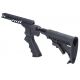 Mesa Tactical Remington Model 870 High-tube Tele Hydro Recoil Collapsible Shotgun Stock Kit, Standard Damping, 12 Gauge, 9.5 in rail, Black, 92290