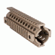 Mission First Tactical Tekko Metal AR Carbine Integrated Rail System, Scorched Dark Earth TMARCIRSSDE