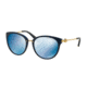 Michael Kors ABELA III MK6040 Progressive Prescription Sunglasses MK6040-313455-55 - Lens Diameter 55 mm, Frame Color Navy/cobalt