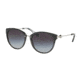 Michael Kors ABELA III MK6040 Progressive Prescription Sunglasses MK6040-321111-55 - Lens Diameter 55 mm, Frame Color Black / Horn