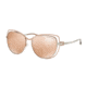 Michael Kors AUDRINA I MK1013 Single Vision Prescription Sunglasses MK1013-1121R1-58 - Lens Diameter 58 mm, Frame Color Silver/rose Gold