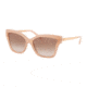 Michael Kors BARBADOS MK2072 Sunglasses 324613-56 - Milky Pink Injected Frame, Brown Peach Gradient Lenses