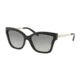 Michael Kors BARBADOS MK2072 Sunglasses 333211-56 - Black Injected Frame, Grey Gradient Lenses