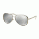 Michael Kors CHELSEA MK5004 Sunglasses 1001Z3-59 - Silver Frame, Silver Mirror Polarized Lenses