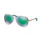 Michael Kors CHELSEA MK5004 Sunglasses 10043R-59 - Gold Frame, Green Mirror Lenses