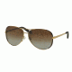 Michael Kors CHELSEA MK5004 Sunglasses 1014T5-59 - Gold/Dark Chocolate Brown Frame, Brown Gradient Polarized Lenses