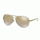Michael Kors CHELSEA MK5004 Sunglasses 10166E-59 - White/gold Fade Frame, Gold Gradient Mirror Lenses