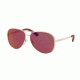 Michael Kors CHELSEA MK5004 Sunglasses 1017D0-59 - Rose Gold-tone Frame, Burgundy Mirror Lenses