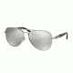 Michael Kors FIJI MK1003 Progressive Prescription Sunglasses MK1003-10016G-58 - Lens Diameter 58 mm, Frame Color Silver