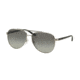 Michael Kors HVAR MK5007 Single Vision Prescription Sunglasses MK5007-104211-59 - Lens Diameter 59 mm, Frame Color Silver Black
