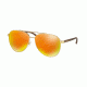 Michael Kors HVAR MK5007 Single Vision Prescription Sunglasses MK5007-10436Q-59 - Lens Diameter 59 mm, Frame Color Gold