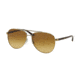 Michael Kors HVAR MK5007 Single Vision Prescription Sunglasses MK5007-10442L-59 - Lens Diameter 59 mm, Frame Color Gold Tortoise