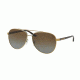 Michael Kors HVAR MK5007 Single Vision Prescription Sunglasses MK5007-1044T5-59 - Lens Diameter 59 mm, Frame Color Gold/Tortoise