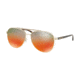 Michael Kors HVAR MK5007 Single Vision Prescription Sunglasses MK5007-1212A8-56 - Lens Diameter 56 mm, Frame Color Lite Gold