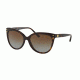Michael Kors JAN MK2045 Single Vision Prescription Sunglasses, 55mm, Dark Tortoise Acetate, MK2045-3006T5-55-SV