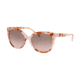 Michael Kors JAN MK2045 Single Vision Prescription Sunglasses, 55mm, Milky Coral Tortoise, MK2045-379111-55-SV
