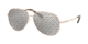 Michael Kors KENDALL I MK5016 Sunglasses 1026R0-60 - Shiny Rose Gold Frame, Lavendar Printed Mirror Lenses