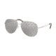 Michael Kors KENDALL I MK5016 Sunglasses 1137R0-60 - Shiny Silver Frame, Lavendar Printed Mirror Lenses