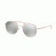 Michael Kors LON MK1021 Single Vision Prescription Sunglasses, 53mm, Rose Gold-tone, MK1021-11166G-53-SV