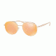 Michael Kors LON MK1021 Single Vision Prescription Sunglasses MK1021-11167J-53 - Lens Diameter 53 mm, Frame Color Rose Gold-tone