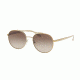 Michael Kors LON MK1021 Single Vision Prescription Sunglasses MK1021-116813-53 - Lens Diameter 53 mm, Frame Color Gold Tone