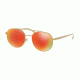 Michael Kors LON MK1021 Single Vision Prescription Sunglasses MK1021-11686Q-53 - Lens Diameter 53 mm, Frame Color Gold Tone