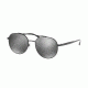 Michael Kors LON MK1021 Single Vision Prescription Sunglasses, 53mm, Black, MK1021-11696G-53-SV