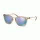 Michael Kors LUGANO MK2064 Prescription Sunglasses, 53mm, Light Brown-Crystal, MK2064-33544V-53-SV