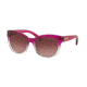 Michael Kors MITZI I MK6035 Single Vision Prescription Sunglasses MK6035-31238H-53 - Lens Diameter 53 mm, Frame Color Fuschia Clear Gradient