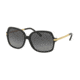 Michael Kors MK2024F Single Vision Prescription Sunglasses MK2024F-3160T3-57 - Lens Diameter 57 mm, Frame Color Black/Gold