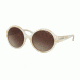 Michael Kors GETAWAY MK2035F Single Vision Prescription Sunglasses MK2035F-320813-55 - Lens Diameter 55 mm, Frame Color Ivory Horn
