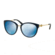 Michael Kors ABELA III MK6040F Single Vision Prescription Sunglasses MK6040F-313455-55 - Lens Diameter 55 mm, Frame Color Navy/cobalt
