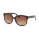 Michael Kors PALMA MK2060 Single Vision Prescription Sunglasses, 55mm, Dark Tortoise, MK2060-333613-55-SV