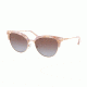 Michael Kors SAVANNAH MK1033 Progressive Prescription Sunglasses, 54mm, Pastel Pink Mosaic/shiny Rose, MK1033-334168-54-PRO