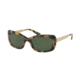 Michael Kors SEVILLE MK2061 Sunglasses 324471-51 - Dark Vintage Tortoise Frame, Green Solid Lenses