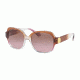 Michael Kors SUZ MK2055 Single Vision Prescription Sunglasses MK2055-328614-56 - Lens Diameter 56 mm, Frame Color Brown/pink/crystal