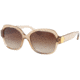 Michael Kors SUZ MK2055 Single Vision Prescription Sunglasses MK2055-330013-56 - Lens Diameter 56 mm, Frame Color Brown Transparent