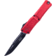 Microtech Combat Troodon Gen III Interceptor Black Standard Signature Series 4in Folding Knife, Red, 1217-1RDS