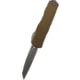 Microtech Cypher II D/E Part Serrate 3.55in Folding Knife, Od Green Apocalyptic, 1242-11APOD