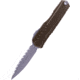 Microtech Cypher II D/E Standard 3.55in Folding Knife, Od Green Apocalyptic, 1242-12APOD