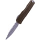 Microtech Cypher II D/E Standard 3.55in Folding Knife, Od Green Apocalyptic, 1242-12APOD